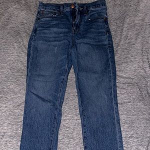 Madewell brand blue jeans